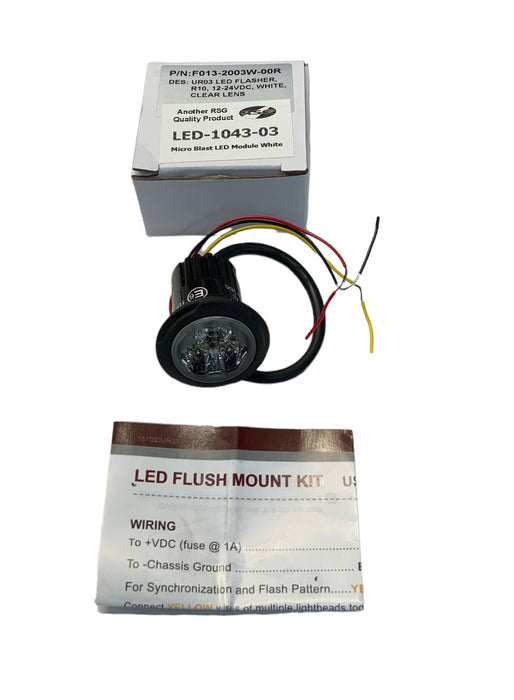 RSG Micro Blast White LED Modules 16 Flash Patterns 12v A.4 LED-1043-03
