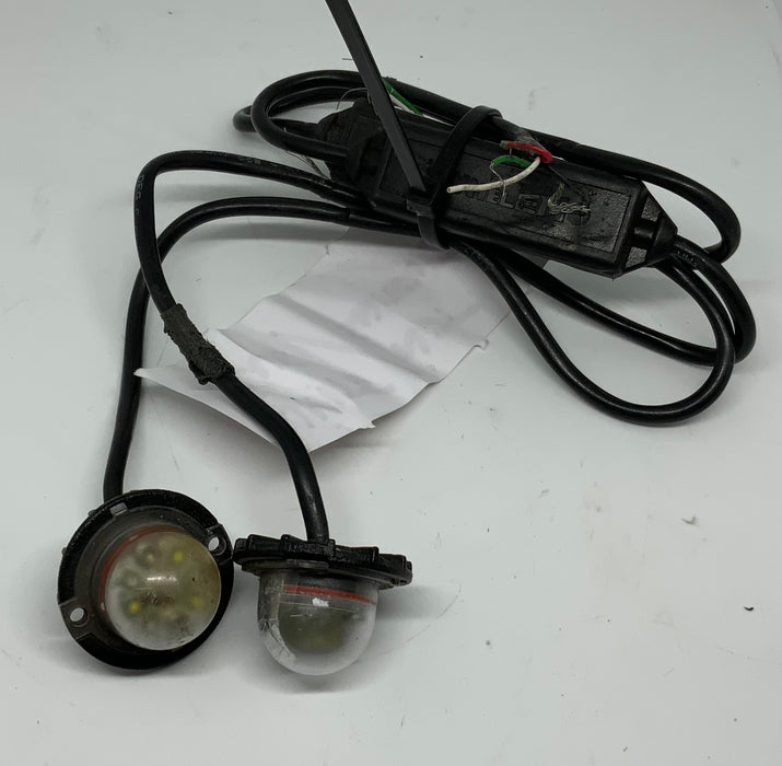 Used Set Of Whelen Vertex Hide A Way LED Lightheads Colour Blue/White Not Switchable 12v