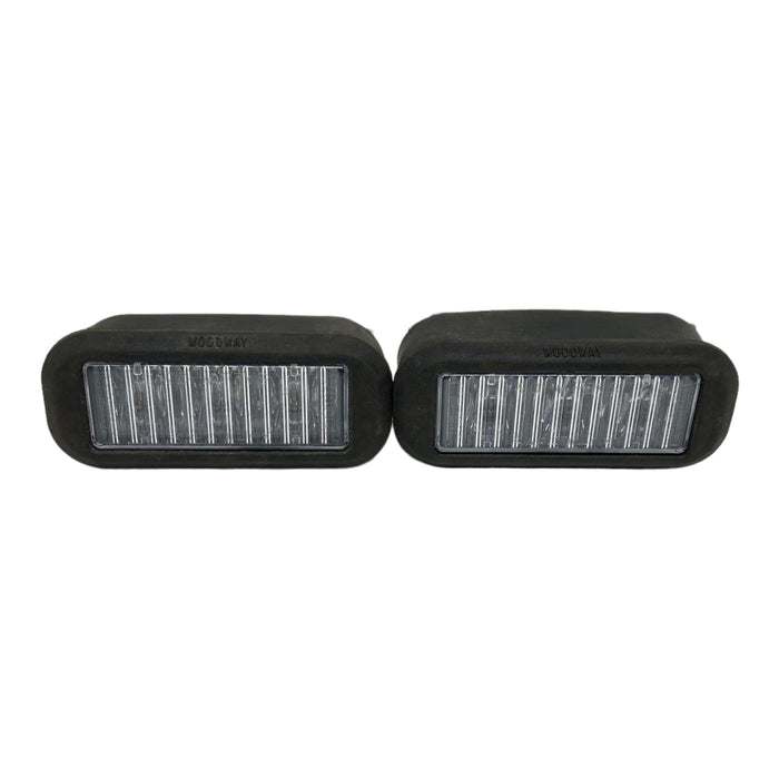 Used Set Of Whelen TIR3 LED Lightheads Single Colour BLUE Rubber Grommet