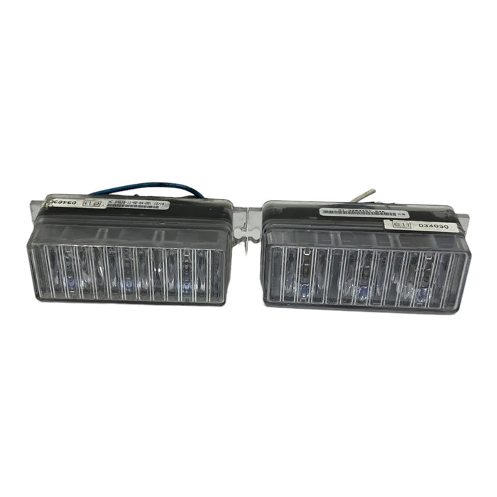 Used Set Of Whelen TIR3 LED Lightheads Single Colour Blue Without Flange