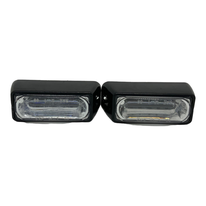 Used Set Of Whelen LINZ6 LED Lightheads Single Colour Blue Plastic Flange 12v
