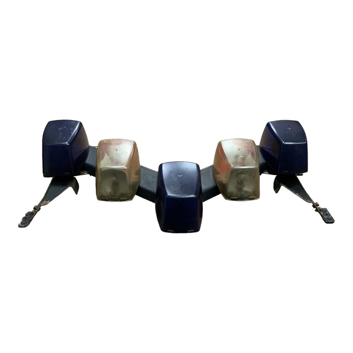 Federal Signal 5 Pod Vector Bar Blue With Rear Reds Alleys And Spots