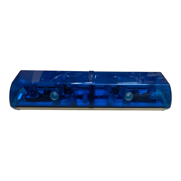 New RSG / Vision Alert Blaze Lightbar Blue Twin Rotator With Alley Reds And Spots 32"
