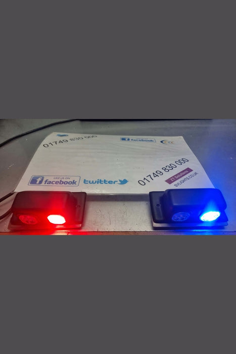 Premier Hazard LL126 Button Blast LEDs - Blue/Red