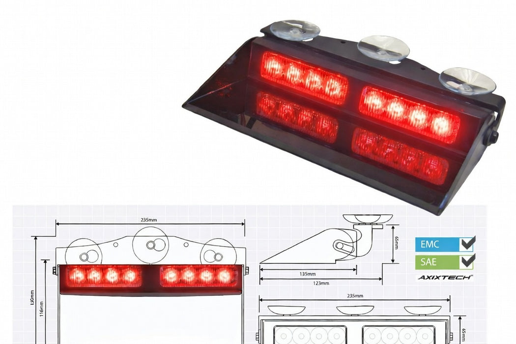 Micromax-II Super LED Dash Light RED 12v LED-379-01