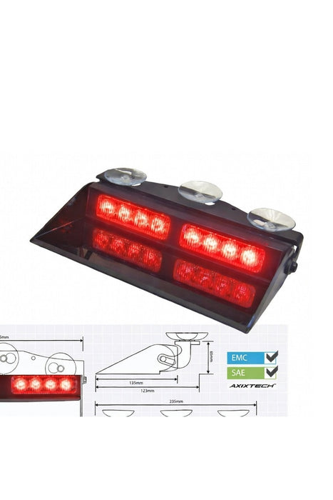RSG Micromax-II Super LED Dash Light RED 12v LED-379-01