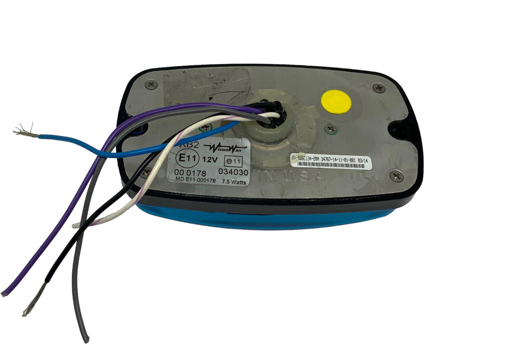 Used Woodway Whelen M4 LED Lighthead Single Colour Blue With Light Blue lens