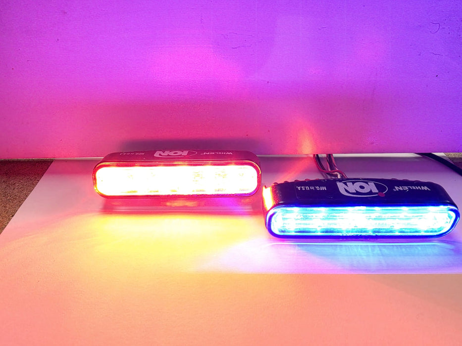 Whelen ION DUO Universal Mount Switchable Super LED Colour Blue/Red 12v