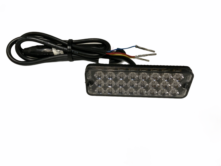 SD24 LED Slimline Lamp RED LED With Flasher AXIXTECH 12/24v -520-01