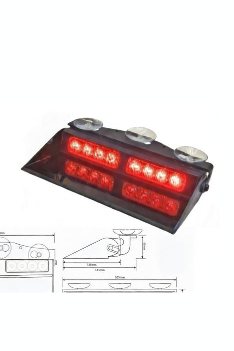 RSG Micromax-II Super LED Dash Light RED 12v LED-379-01