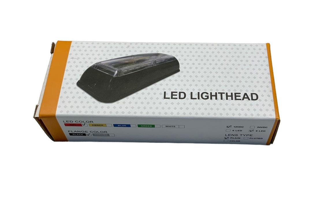 Xtreme 9-way LED Axixtech Lighthead RED 12v LED-390-01