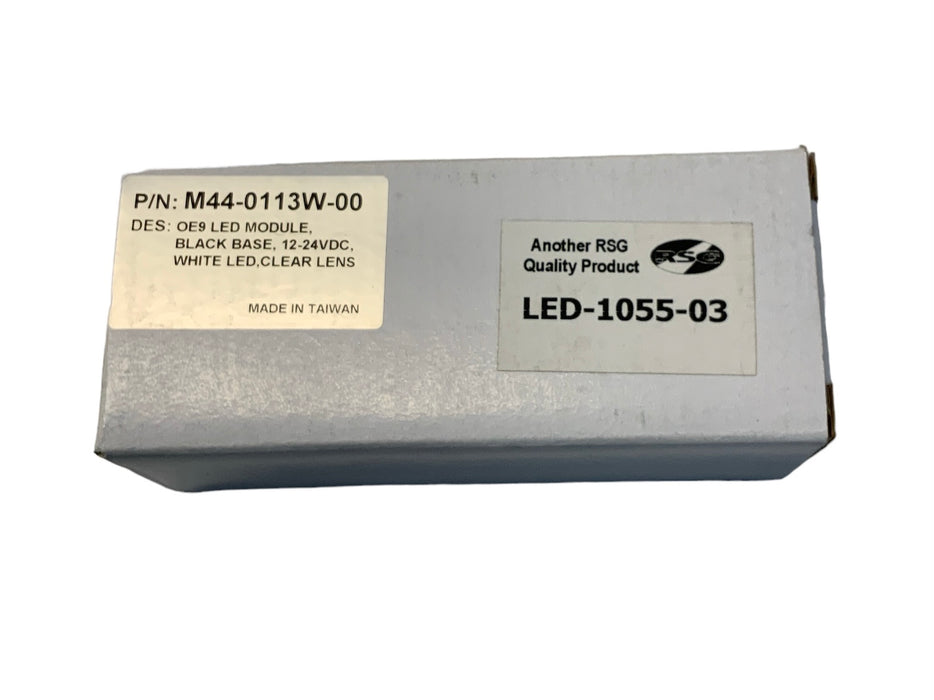 RSG OE9 LED Modules White 12 Flash Patterns 12-24v Black Base LED-1055-03