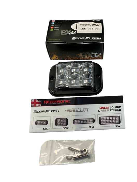 Redtronic Bullitt Grille Light BX32 Mega-Flash LED White LED-983-03