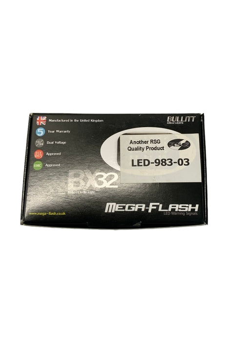 Redtronic Bullitt Grille Light BX32 Mega-Flash LED White LED-983-03