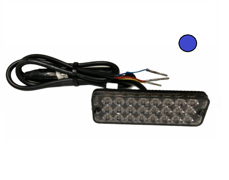 SD24 LED Slimline Lamp LED With Flasher AXIXTECH 12/24v