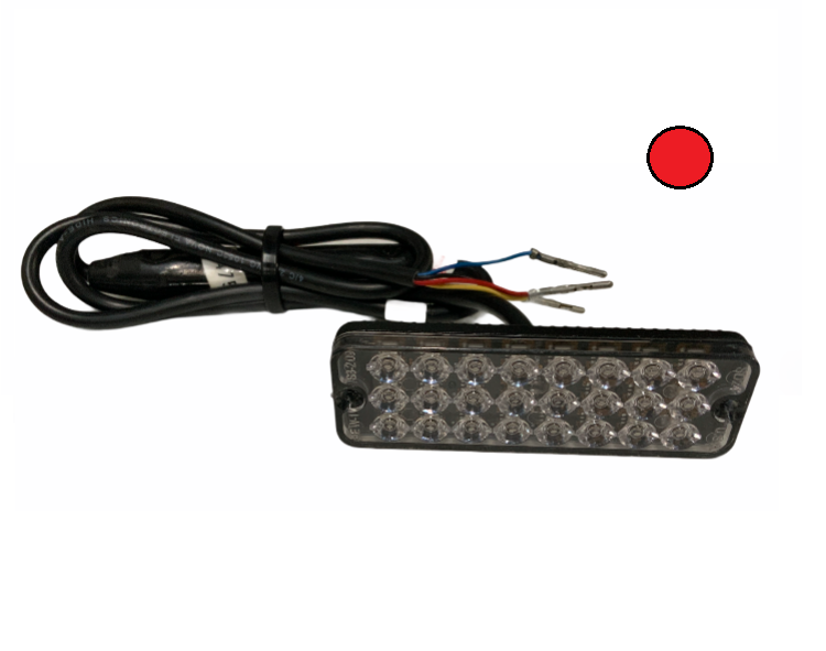 SD24 LED Slimline Lamp LED With Flasher AXIXTECH 12/24v