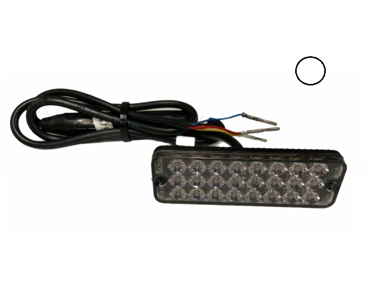 SD24 LED Slimline Lamp LED With Flasher AXIXTECH 12/24v
