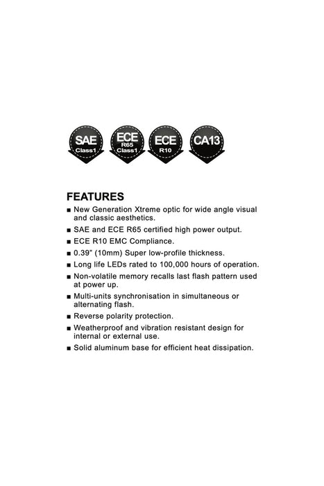 Axixtech XT6 LED Warning Light
