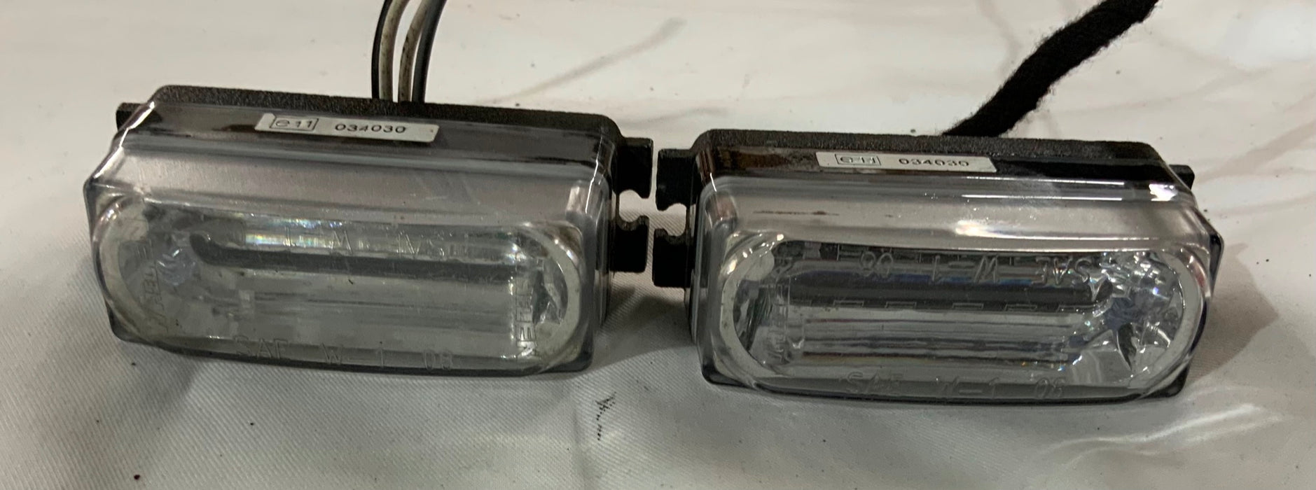Used Set Of Whelen LINZ6 LED Lightheads Single Colour White Woodway 12v
