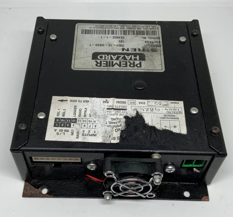 Used Premier Hazard 7004-12-GB29-T Siren Amp With Airhorn Without Plugs