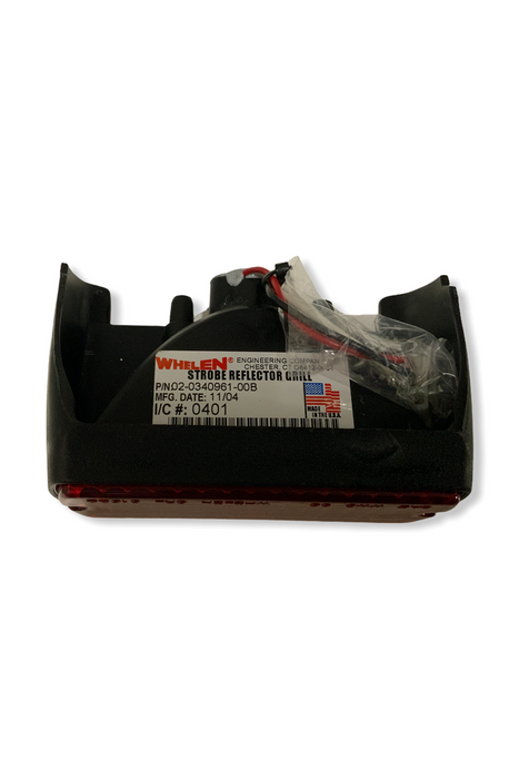 New Whelen RED Strobe Reflector Grill 02-0340961-00B Strobe Unit