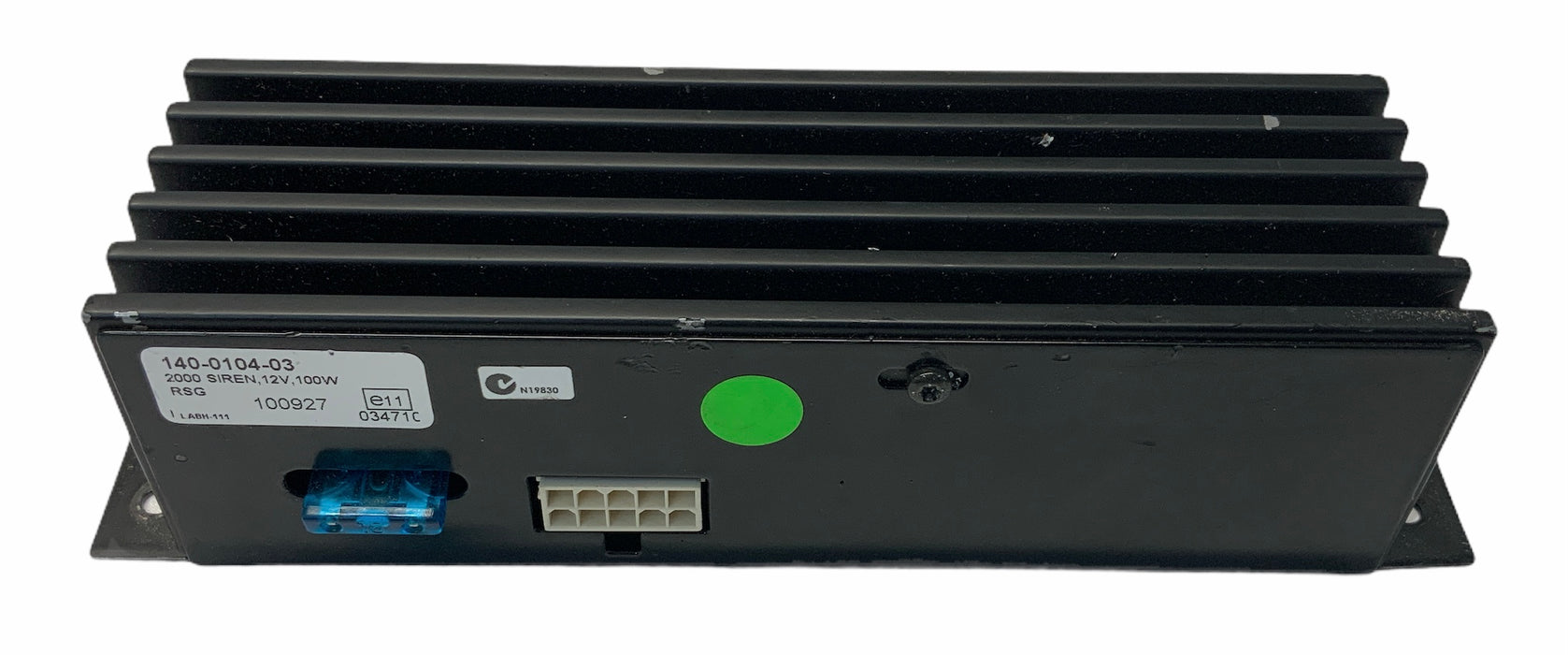 Used RSG 2000 Siren 140-0104-03 100W 12v Hand Free Siren Amp Without Plugs