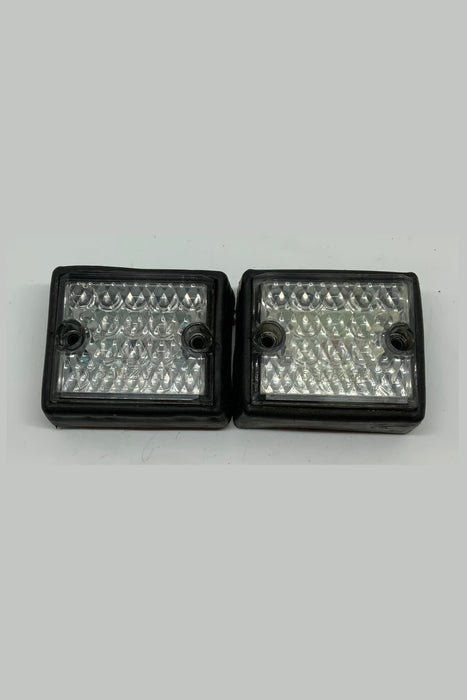 Used Set Of Two LED Lightheads Single Colour Blue Steady Burn 12v