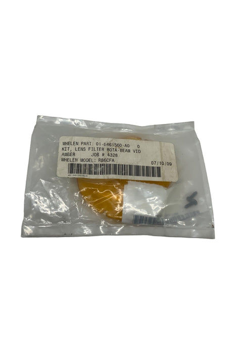 New Whelen Rota Beam VID Amber Lens Filter Kit P/N 01-0461560-A0 RB6CFA