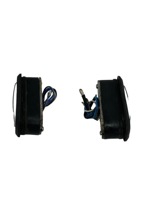 Used Set Of Whelen LINZ6 LED Lightheads Single Colour BLUE Rubber Grommet 12v