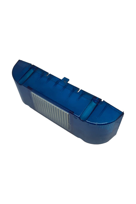 Used Whelen Edge 9000 Blue End Cup Section With Clear Alley Window