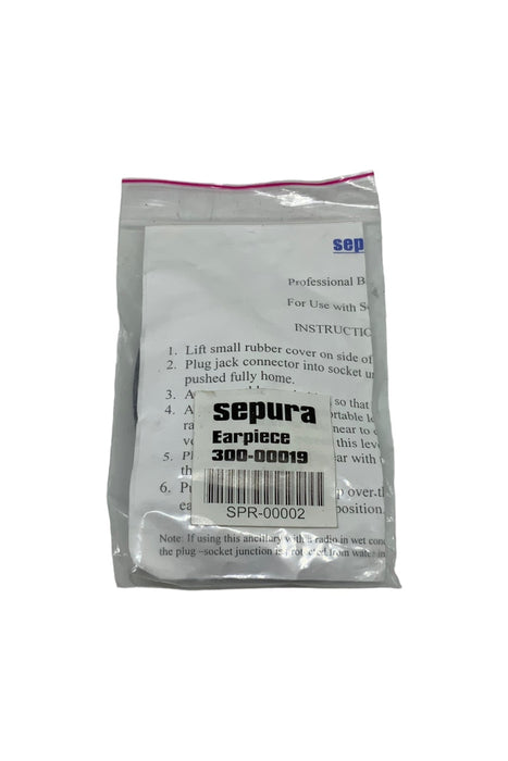 New Genuine Sepura SRP2000 Earpiece 300-00019