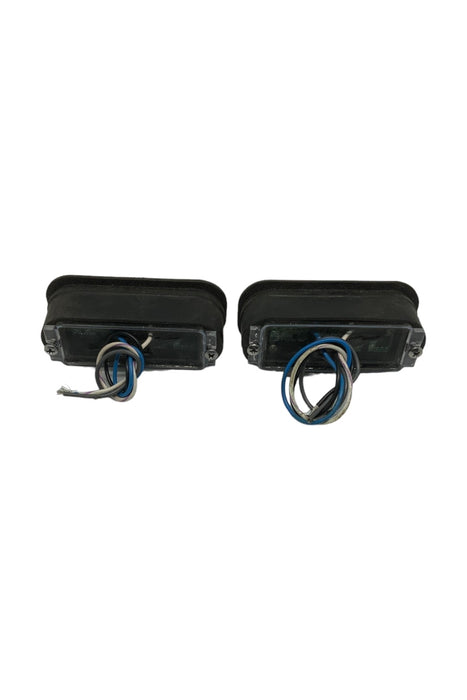 Used Set Of Whelen TIR3 LED Lightheads Single Colour BLUE Rubber Grommet