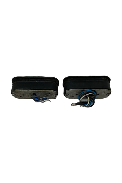 Used Set Of Whelen LINZ6 LED Lightheads Single Colour BLUE Rubber Grommet 12v