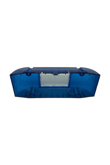 Used Whelen Edge 9000 Blue End Cup Section With Clear Alley Window