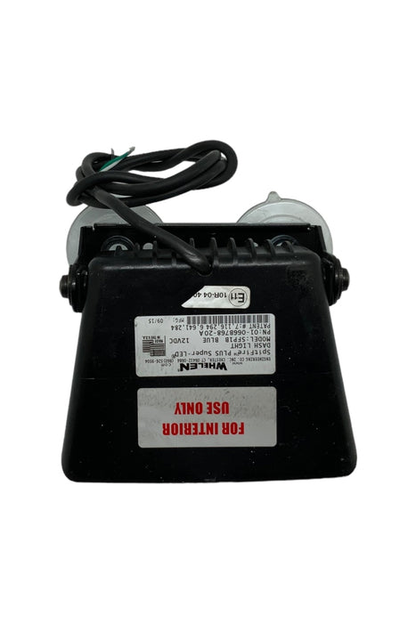 Used Whelen SpitFire Plus Super LED Dash Light 6 LED 12v Blue Type 02