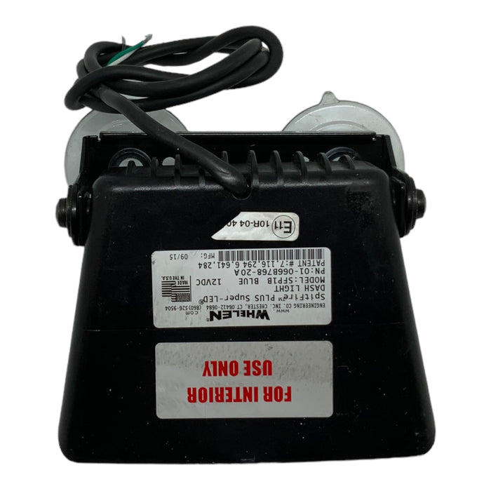 Used Woodway / Whelen SpitFire Plus Super LED Dash Light 6 LED 12v Blue Type 02