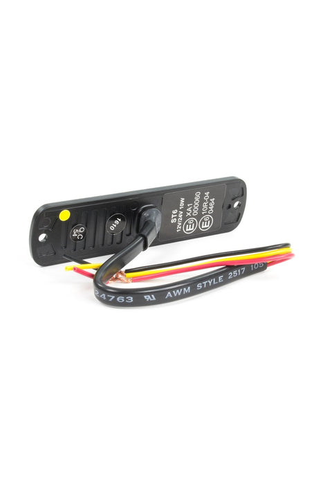 Axixtech ST6 AMBER LED Warning Light Surface Mount Class 2 Led 12v & 24v