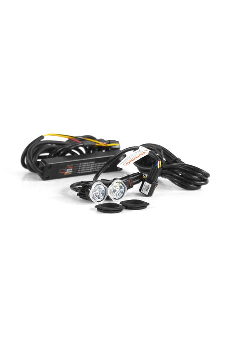New Axixtech UR06 Amber/ Blue Switchable Led Warning Lights 2 Lightheads 12/24v